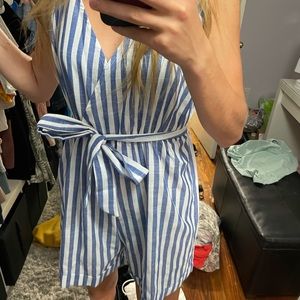 Striped romper